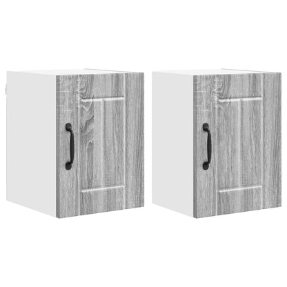 Armadietto a muro LUCCA 2 pcs Grigio Sonoma 30 x 31 x 40 cm