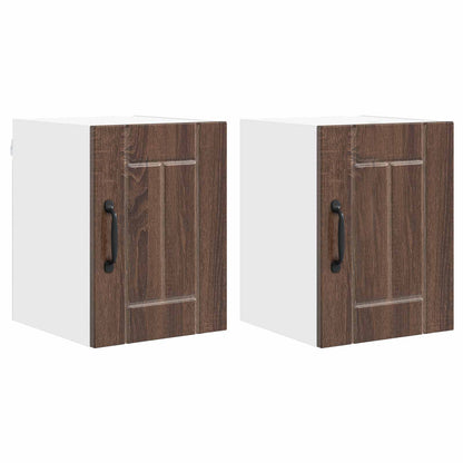 Armadietto a muro LUCCA 2 pcs Rovere Marrone 30 x 31 x 40 cm