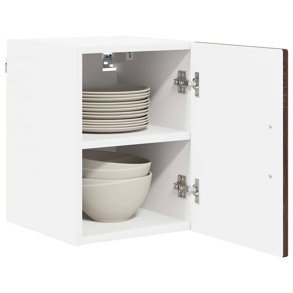Armadietto a muro LUCCA 2 pcs Rovere Marrone 30 x 31 x 40 cm | homemem39