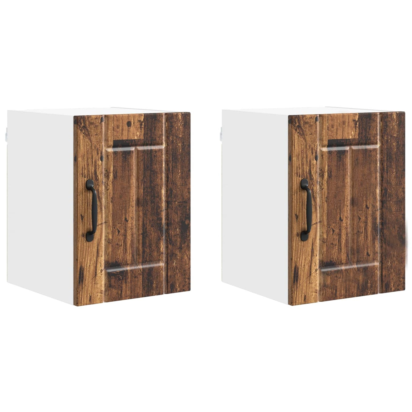 Armadietto a muro LUCCA 2 pcs Legno antico 30 x 31 x 40 cm