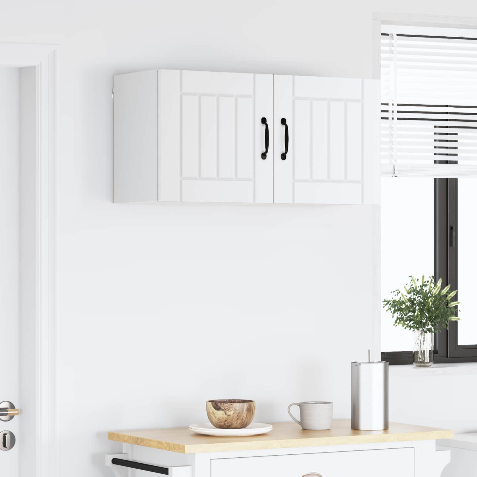 Armadietto a muro LUCCA 2 pcs Bianco 40 x 31 x 40 cm | homemem39