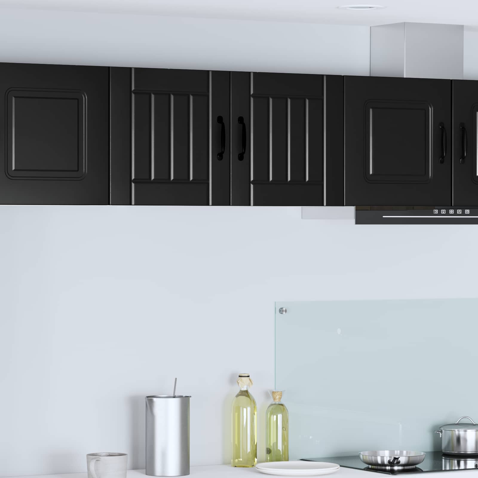 Armadietto a muro LUCCA 2 pcs Nero 40 x 31 x 40 cm | homemem39