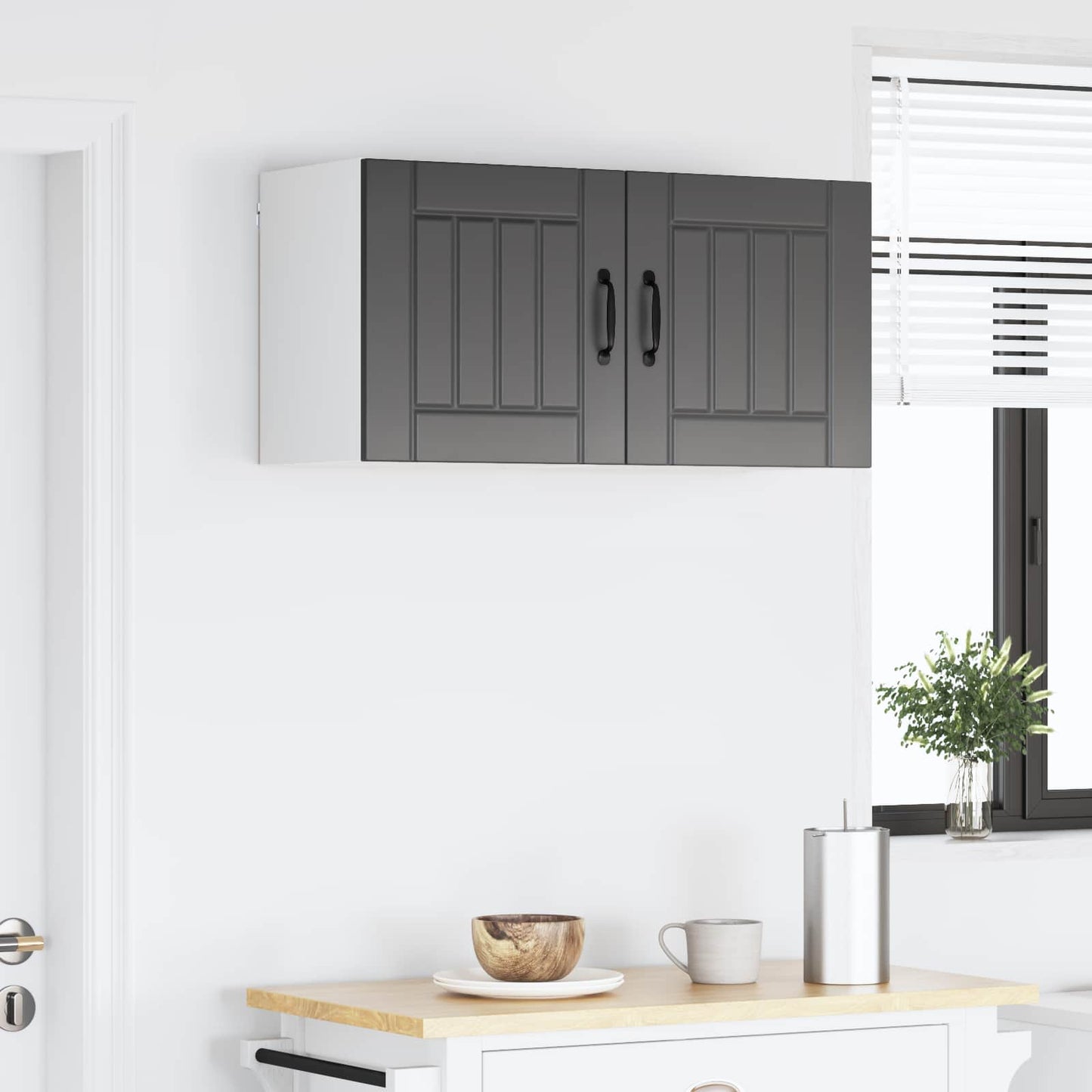 Armadietto a muro LUCCA 2 pcs Nero 40 x 31 x 40 cm | homemem39