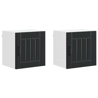 Armadietto a muro LUCCA 2 pcs Nero 40 x 31 x 40 cm | homemem39