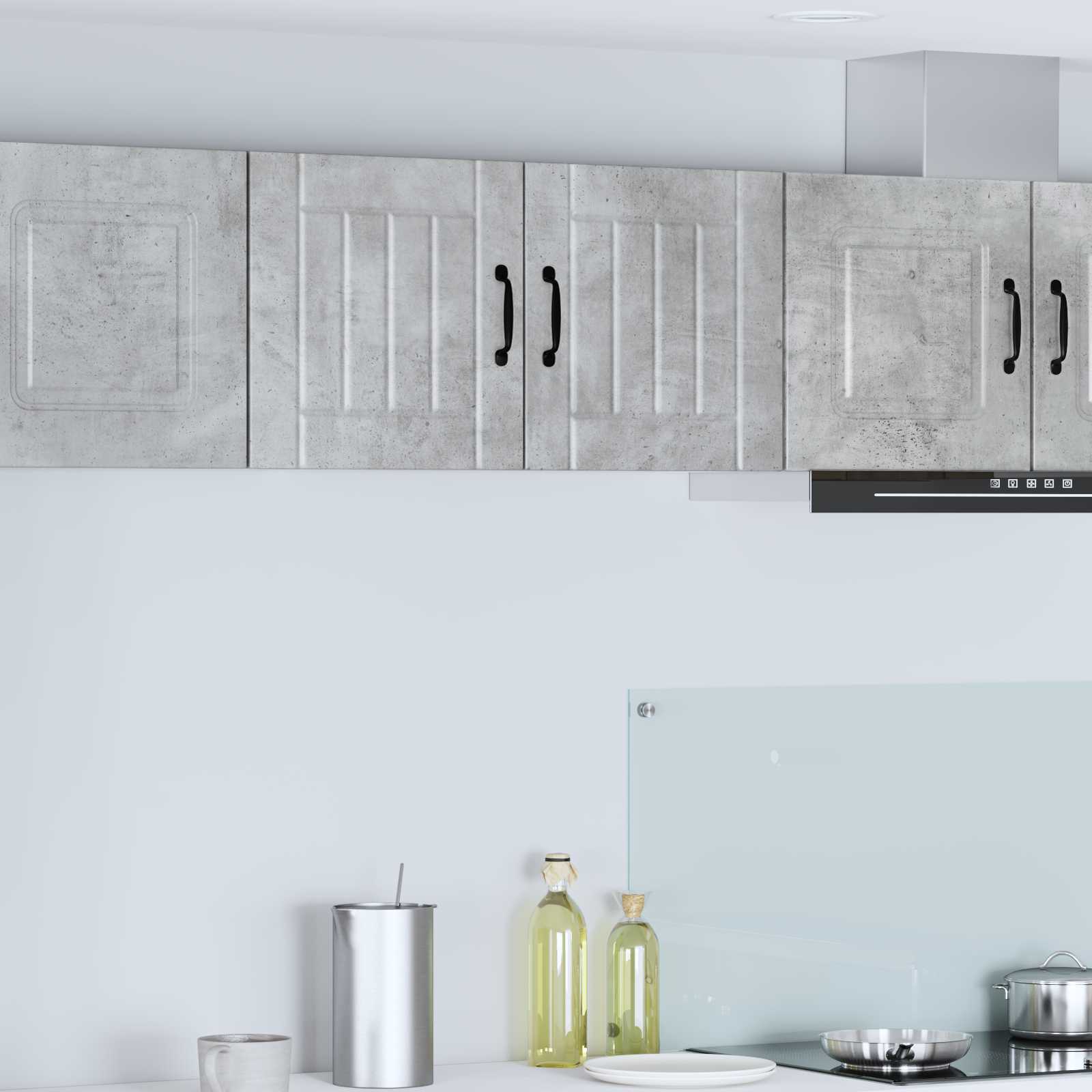 Armadietto a muro LUCCA 2 pcs Grigio Cemento 40 x 31 x 40 cm | homemem39