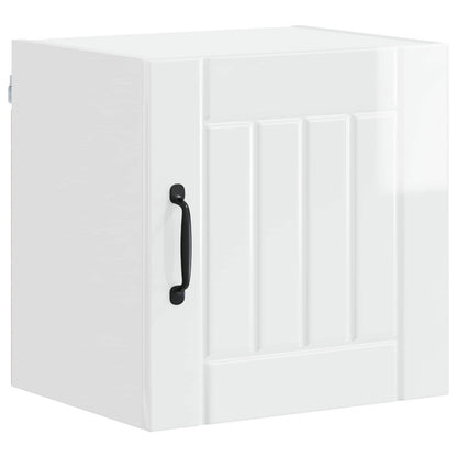 Armadietto a muro LUCCA 2 pcs Bianco Lucido 40 x 31 x 40 cm | homemem39