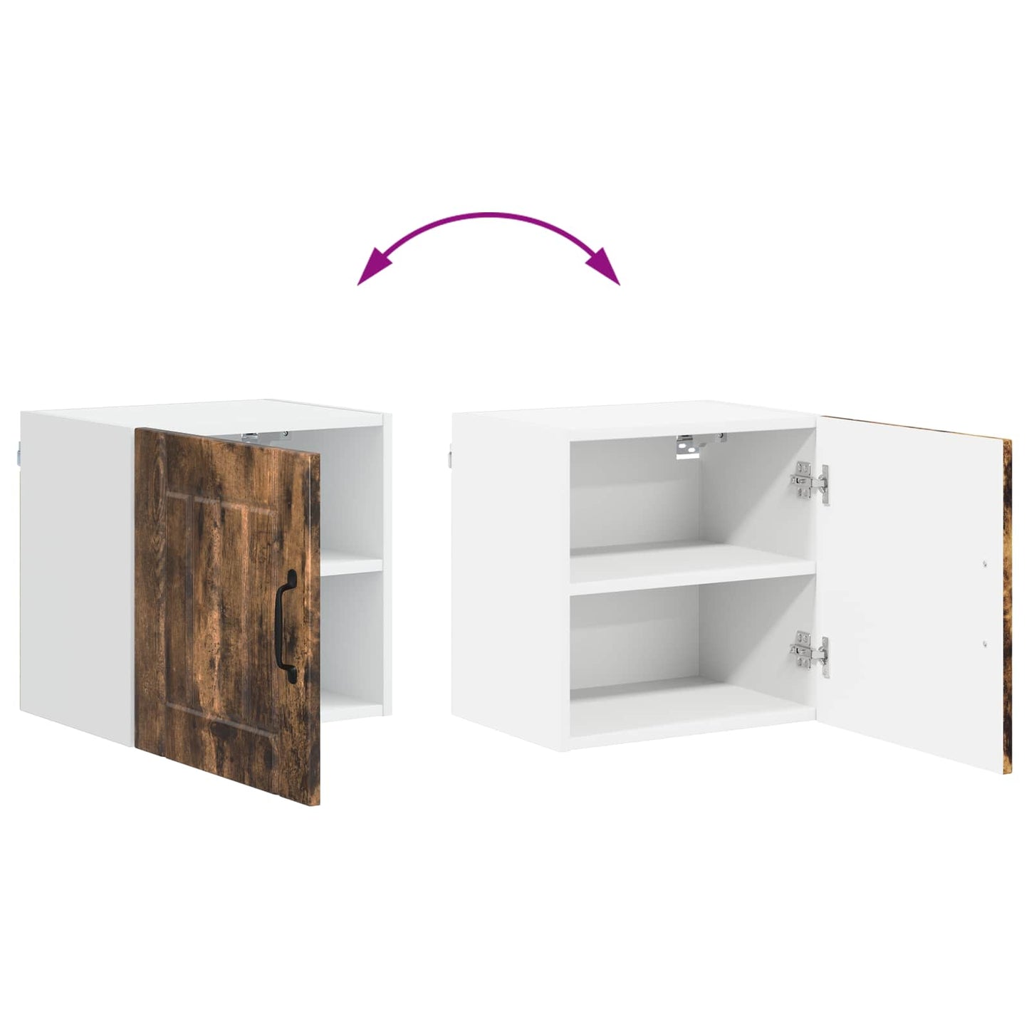 Armadietto a muro LUCCA Rovere Fumo 40 x 31 x 40 cm