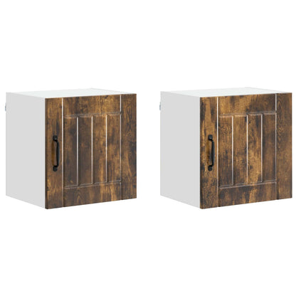 Armadietto a muro LUCCA 2 pcs Rovere Fumo 40 x 31 x 40 cm | homemem39