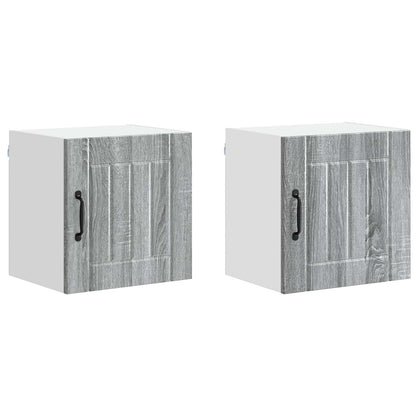 Armadietto a muro LUCCA 2 pcs Grigio Sonoma 40 x 31 x 40 cm | homemem39