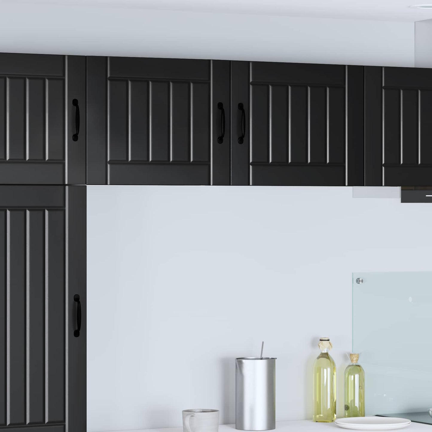 Armadietto a muro LUCCA 2 pcs Nero 50 x 31 x 40 cm | homemem39