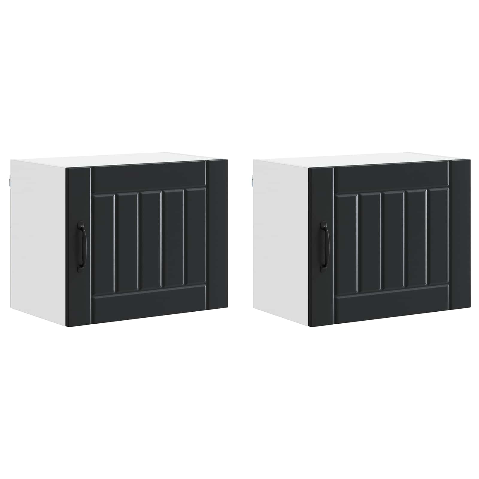 Armadietto a muro LUCCA 2 pcs Nero 50 x 31 x 40 cm | homemem39
