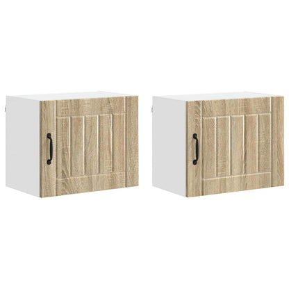 Armadietto a muro LUCCA 2 pcs Rovere Sonoma 50 x 31 x 40 cm | homemem39