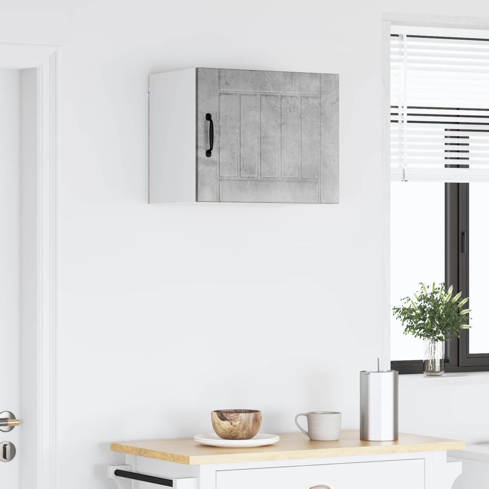 Armadietto a muro LUCCA Grigio Cemento 50 x 31 x 40 cm | homemem39