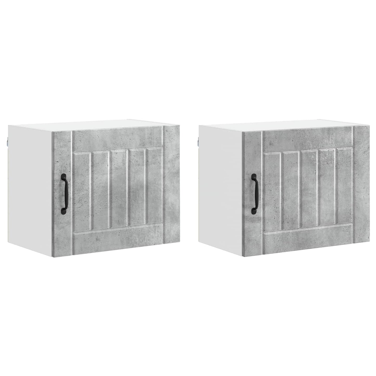 Armadietto a muro LUCCA 2 pcs Grigio Cemento 50 x 31 x 40 cm | homemem39