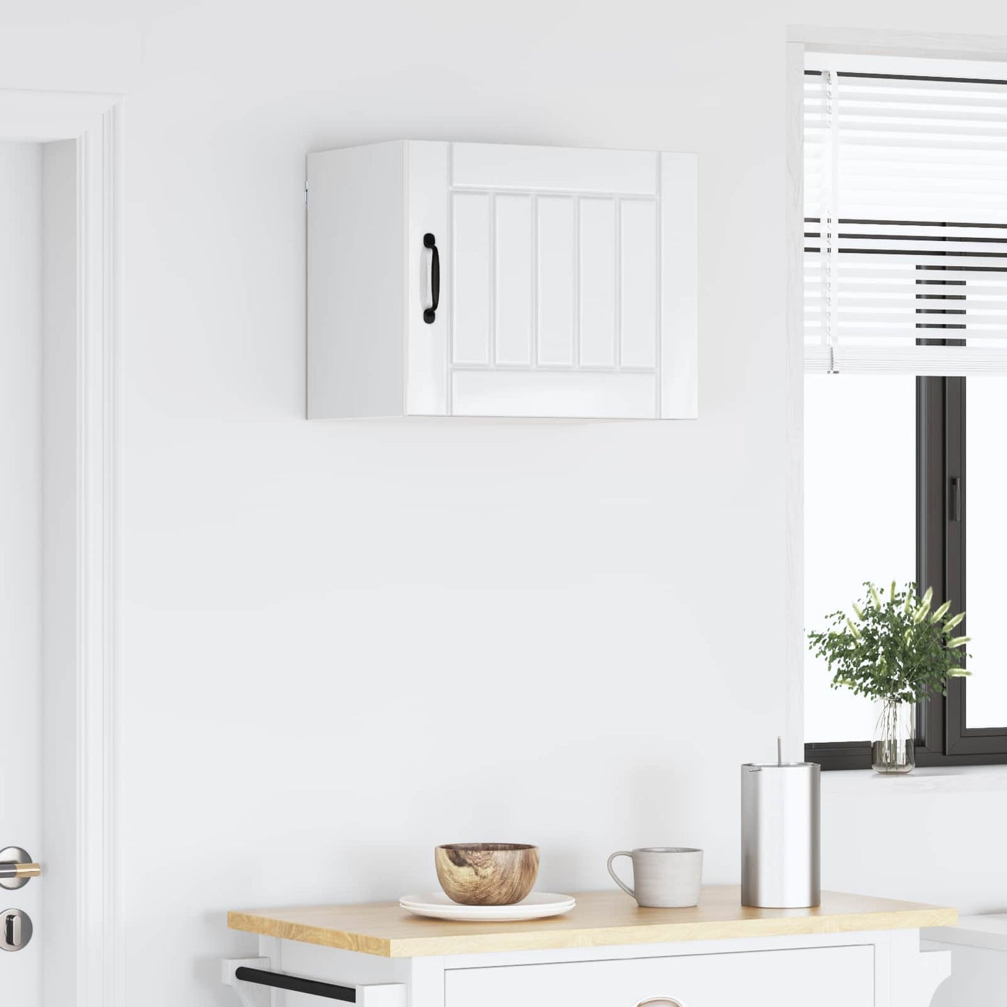 Armadietto a muro LUCCA Bianco Lucido 50 x 31 x 40 cm | homemem39