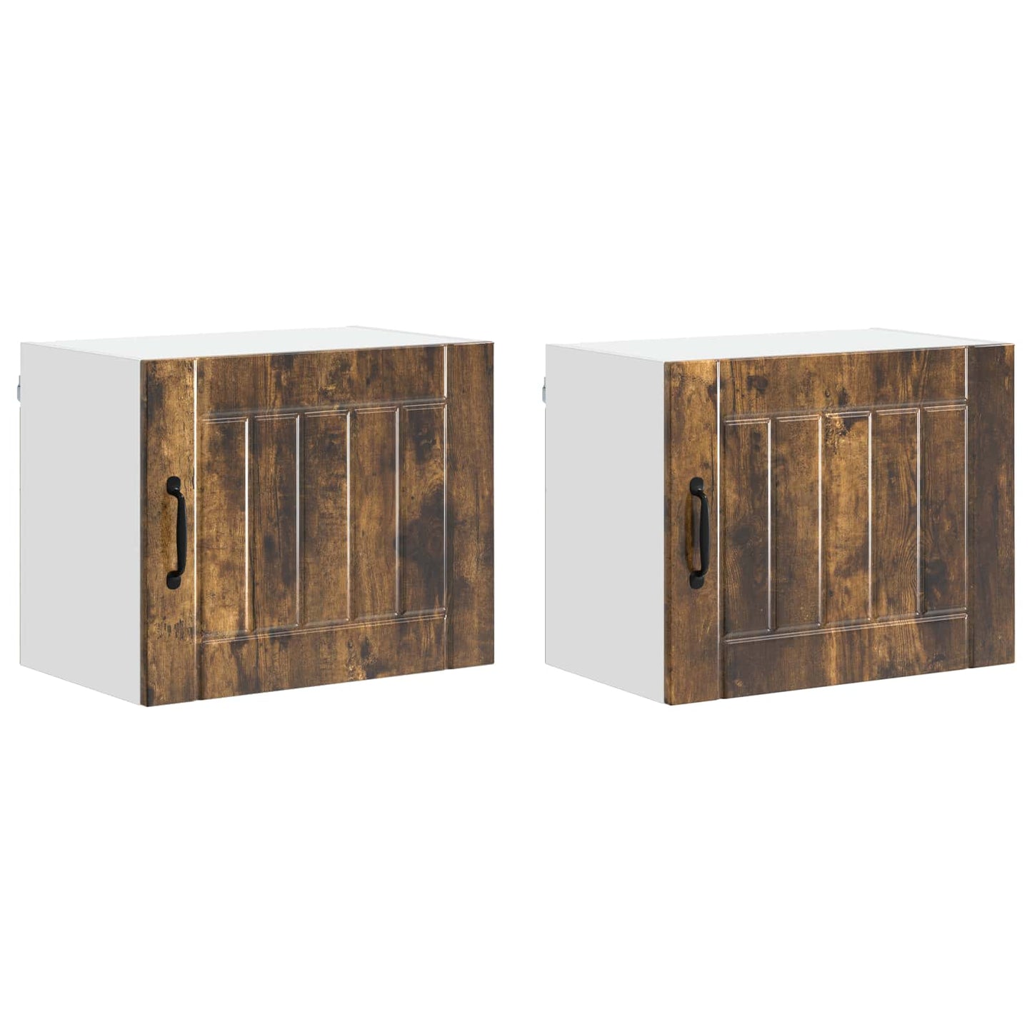 Armadietto a muro LUCCA 2 pcs Rovere Fumo 50 x 31 x 40 cm