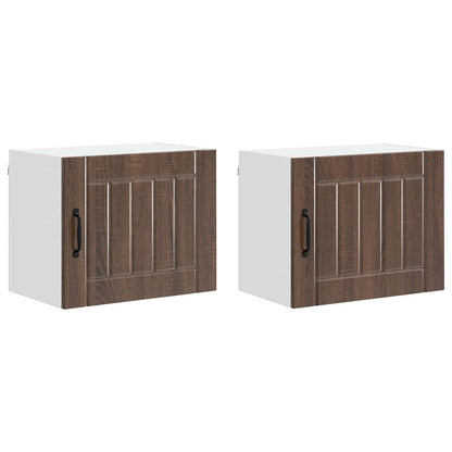 Armadietto a muro LUCCA 2 pcs Rovere Marrone 50 x 31 x 40 cm