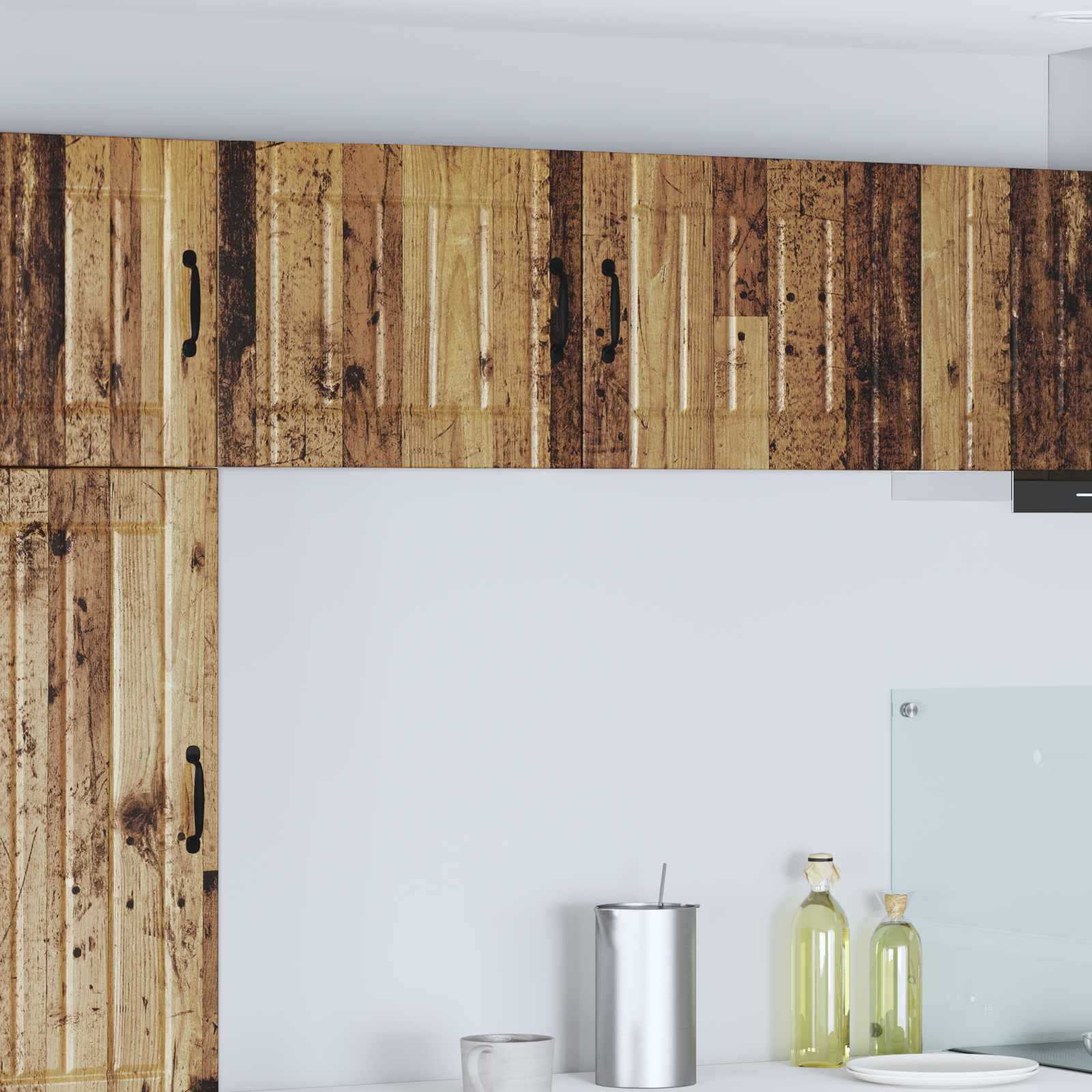 Armadietto a muro LUCCA 2 pcs Legno antico 50 x 31 x 40 cm | homemem39