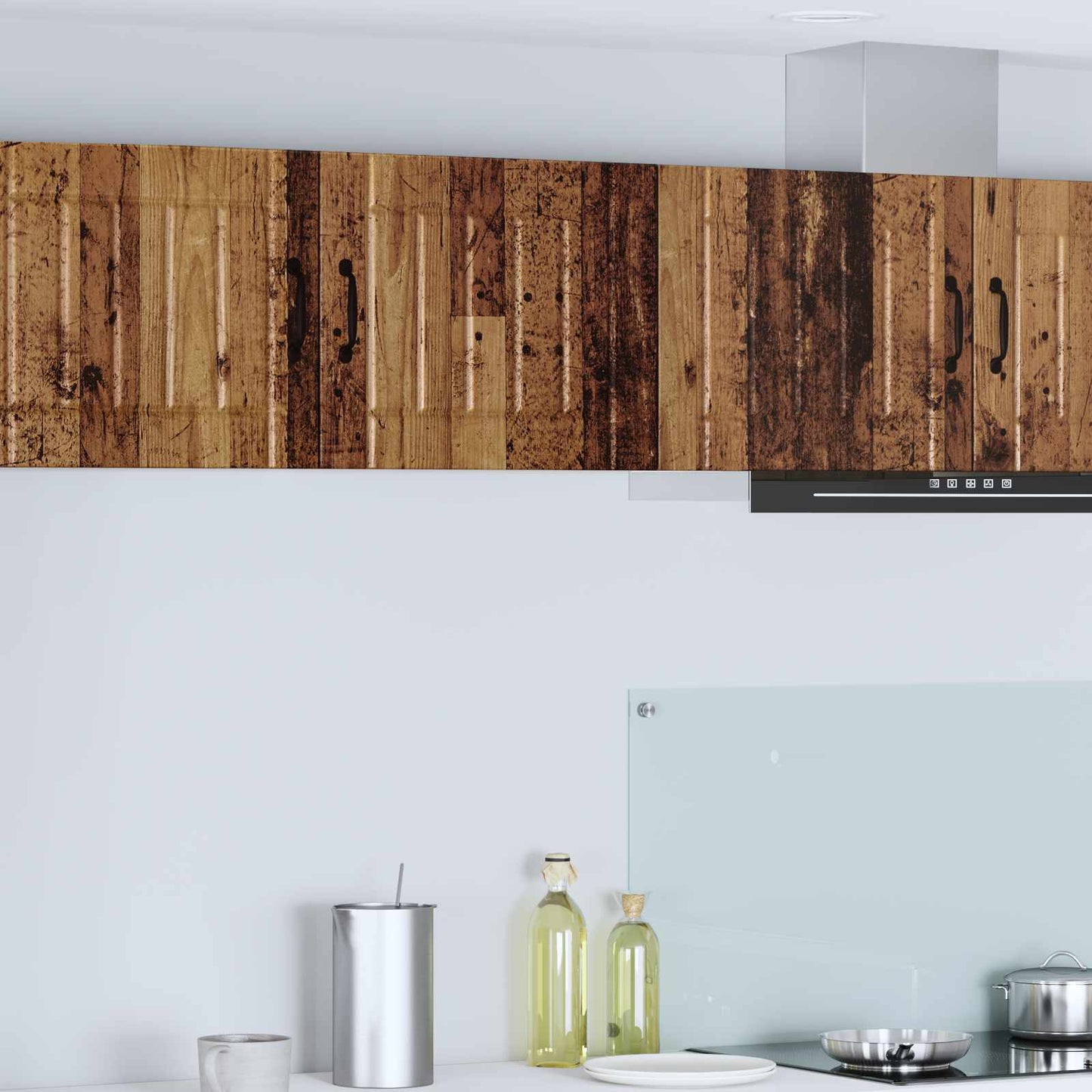 Armadietto a muro LUCCA 2 pcs Legno antico 50 x 31 x 40 cm