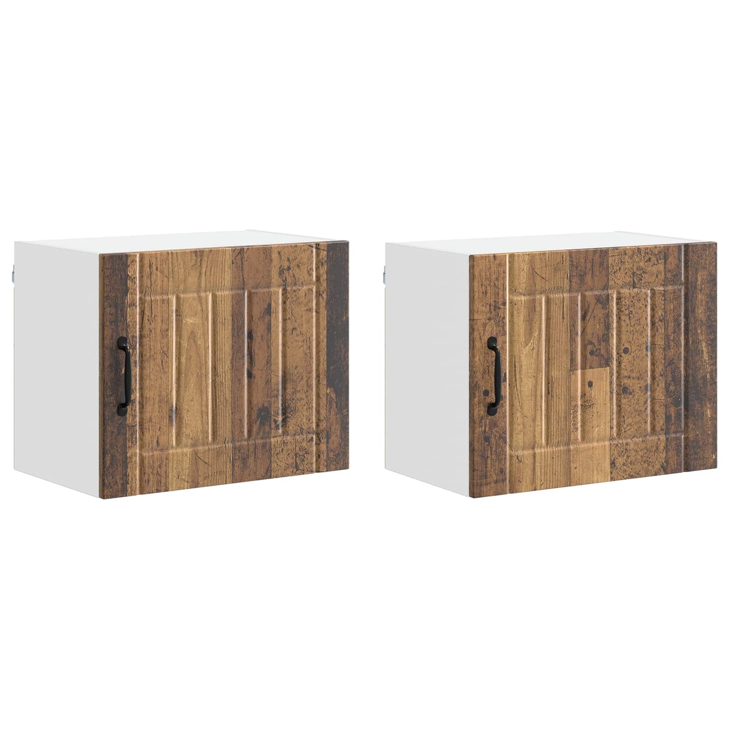 Armadietto a muro LUCCA 2 pcs Legno antico 50 x 31 x 40 cm | homemem39
