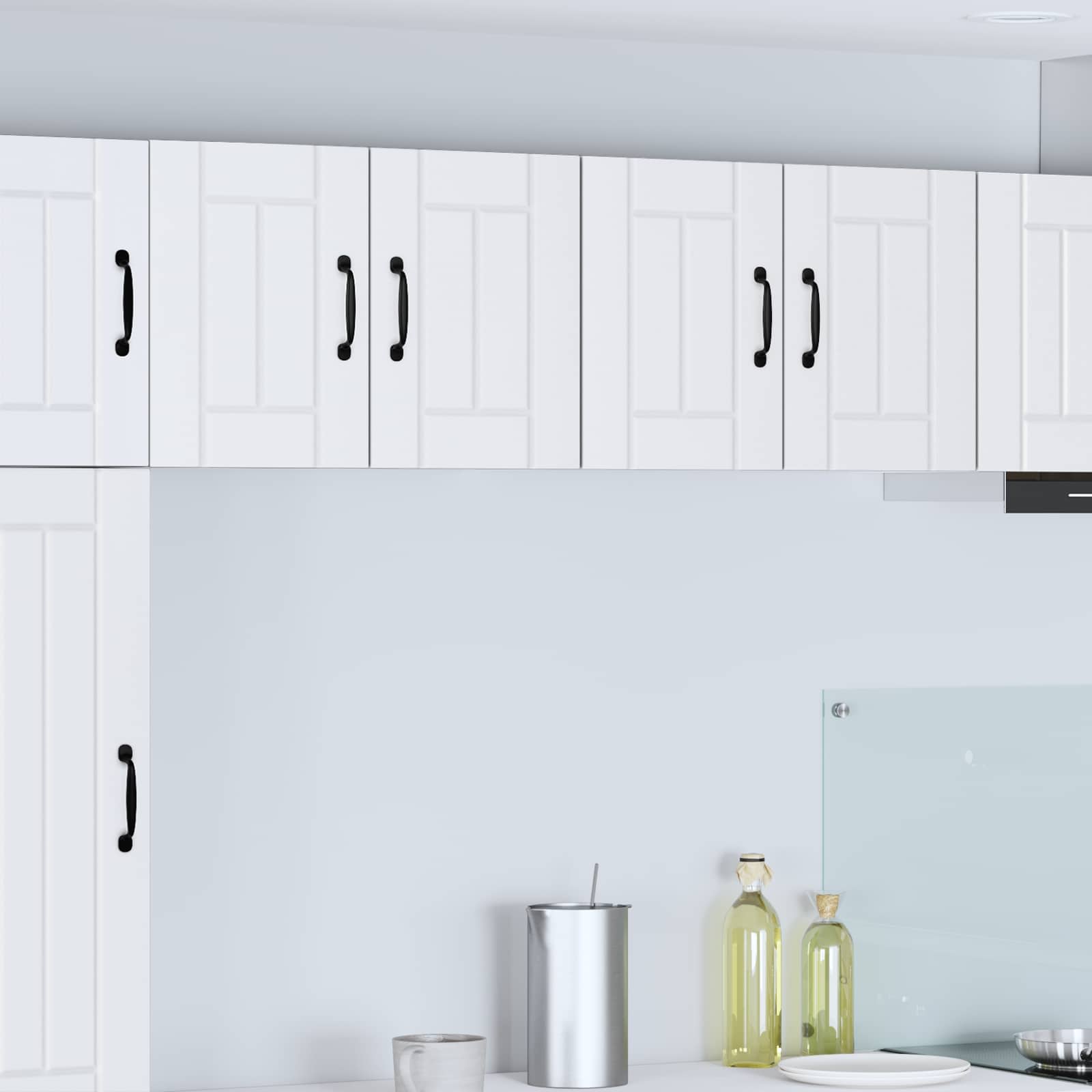 Armadietto a muro LUCCA 2 pcs Bianco 60 x 31 x 40 cm | homemem39