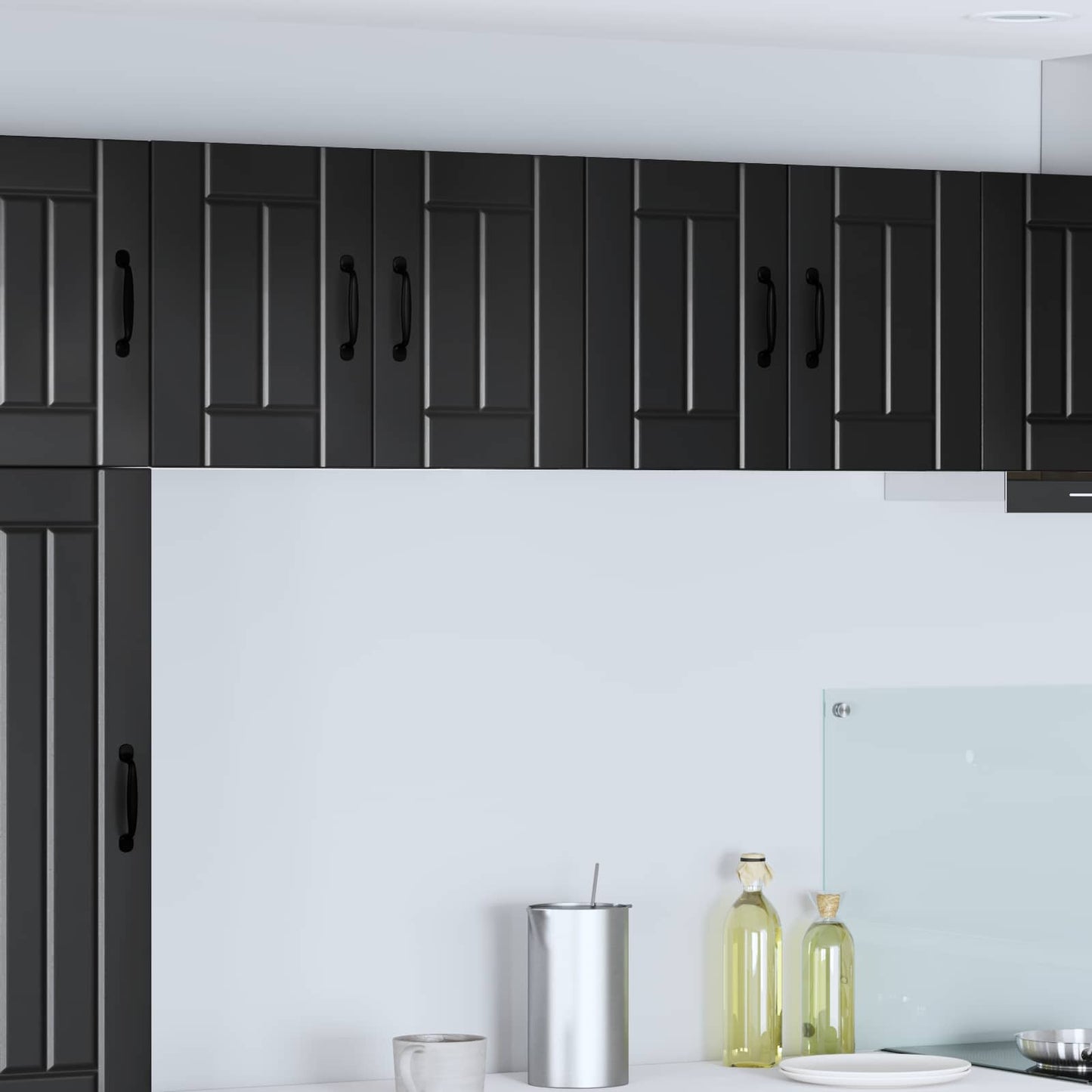 Armadietto a muro LUCCA 2 pcs Nero 60 x 31 x 40 cm