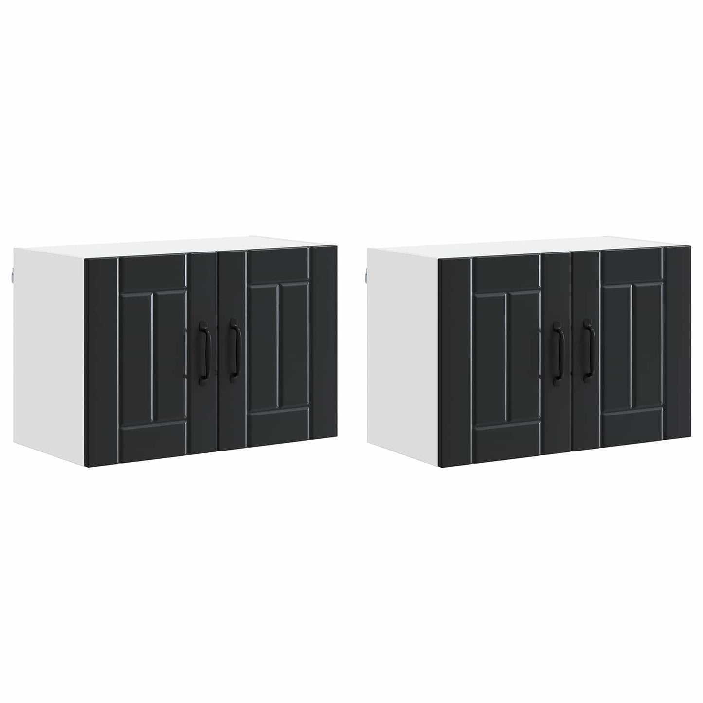 Armadietto a muro LUCCA 2 pcs Nero 60 x 31 x 40 cm