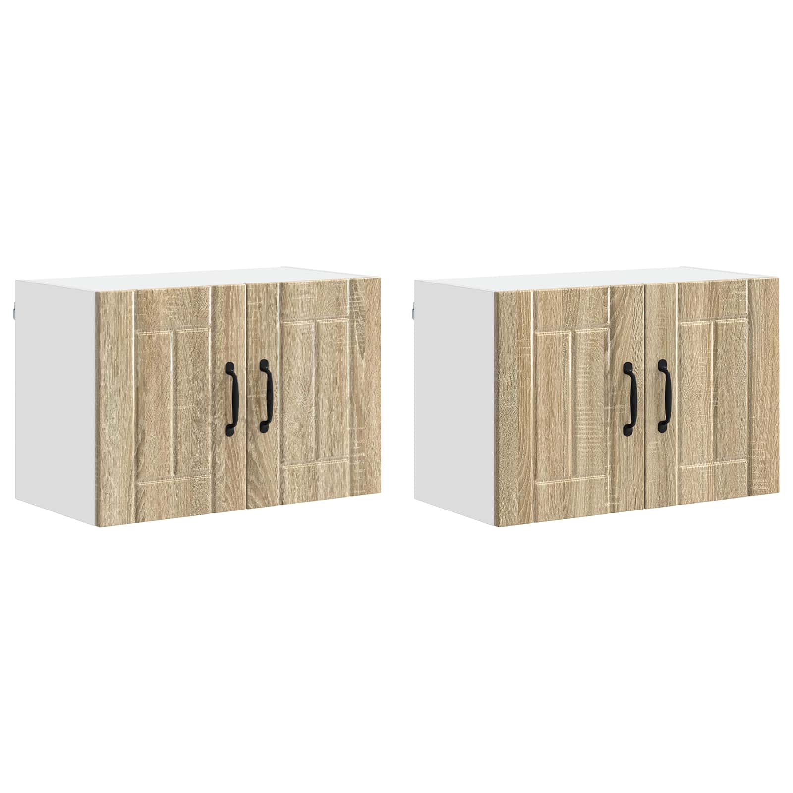 Armadietto a muro LUCCA 2 pcs Rovere Sonoma 60 x 31 x 40 cm | homemem39