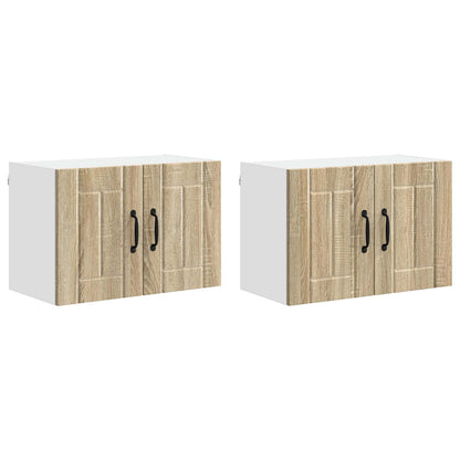 Armadietto a muro LUCCA 2 pcs Rovere Sonoma 60 x 31 x 40 cm | homemem39