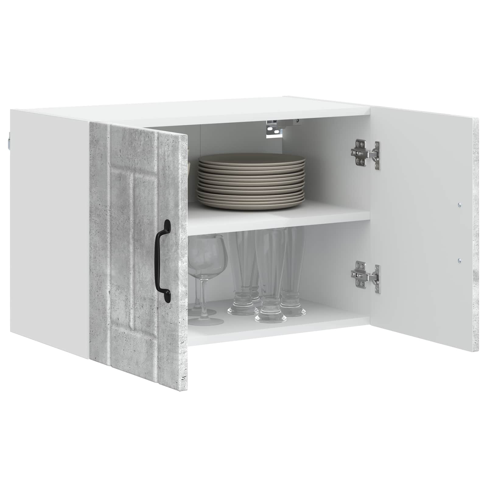 Armadietto a muro LUCCA Grigio Cemento 60 x 31 x 40 cm | homemem39