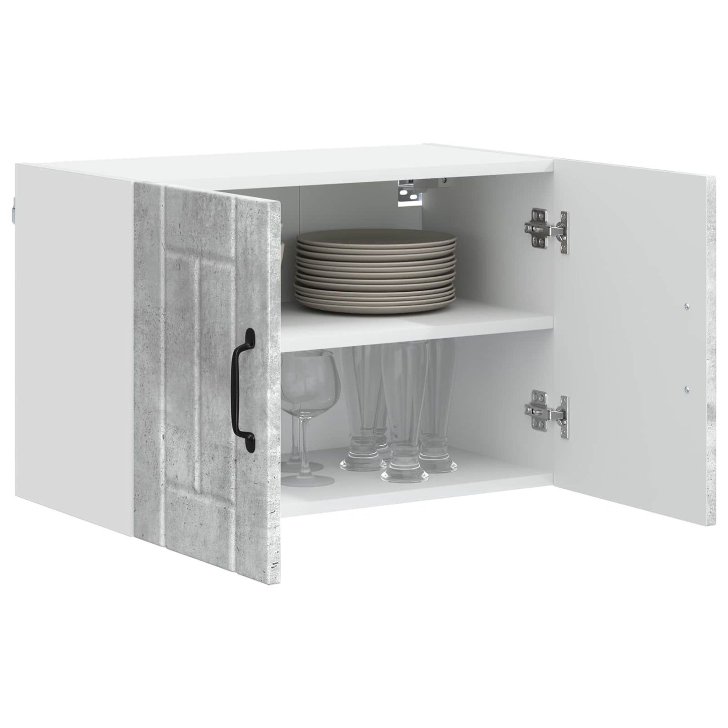 Armadietto a muro LUCCA 2 pcs Grigio Cemento 60 x 31 x 40 cm | homemem39