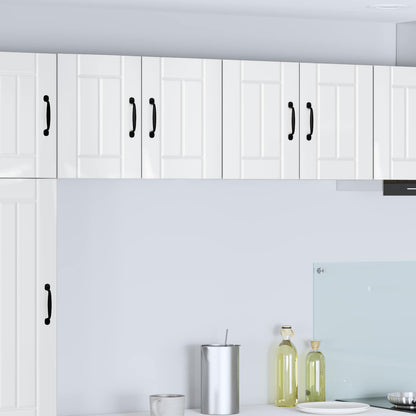 Armadietto a muro LUCCA 2 pcs Bianco Lucido 60 x 31 x 40 cm | homemem39