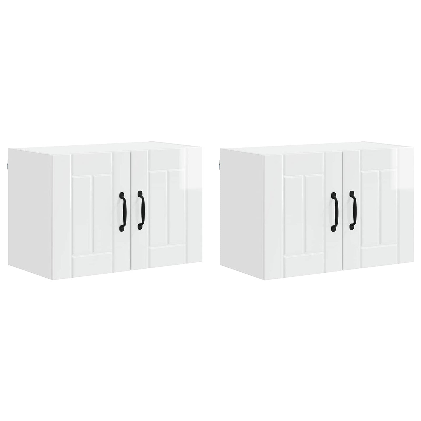 Armadietto a muro LUCCA 2 pcs Bianco Lucido 60 x 31 x 40 cm