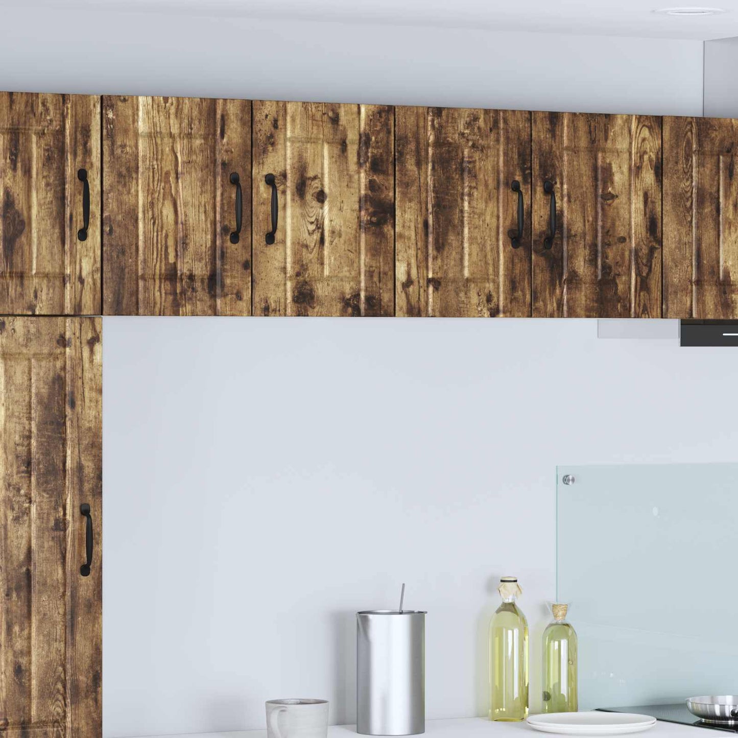Armadietto a muro LUCCA 2 pcs Rovere Fumo 60 x 31 x 40 cm | homemem39