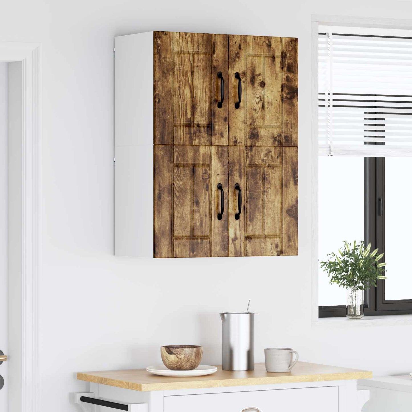 Armadietto a muro LUCCA 2 pcs Rovere Fumo 60 x 31 x 40 cm | homemem39