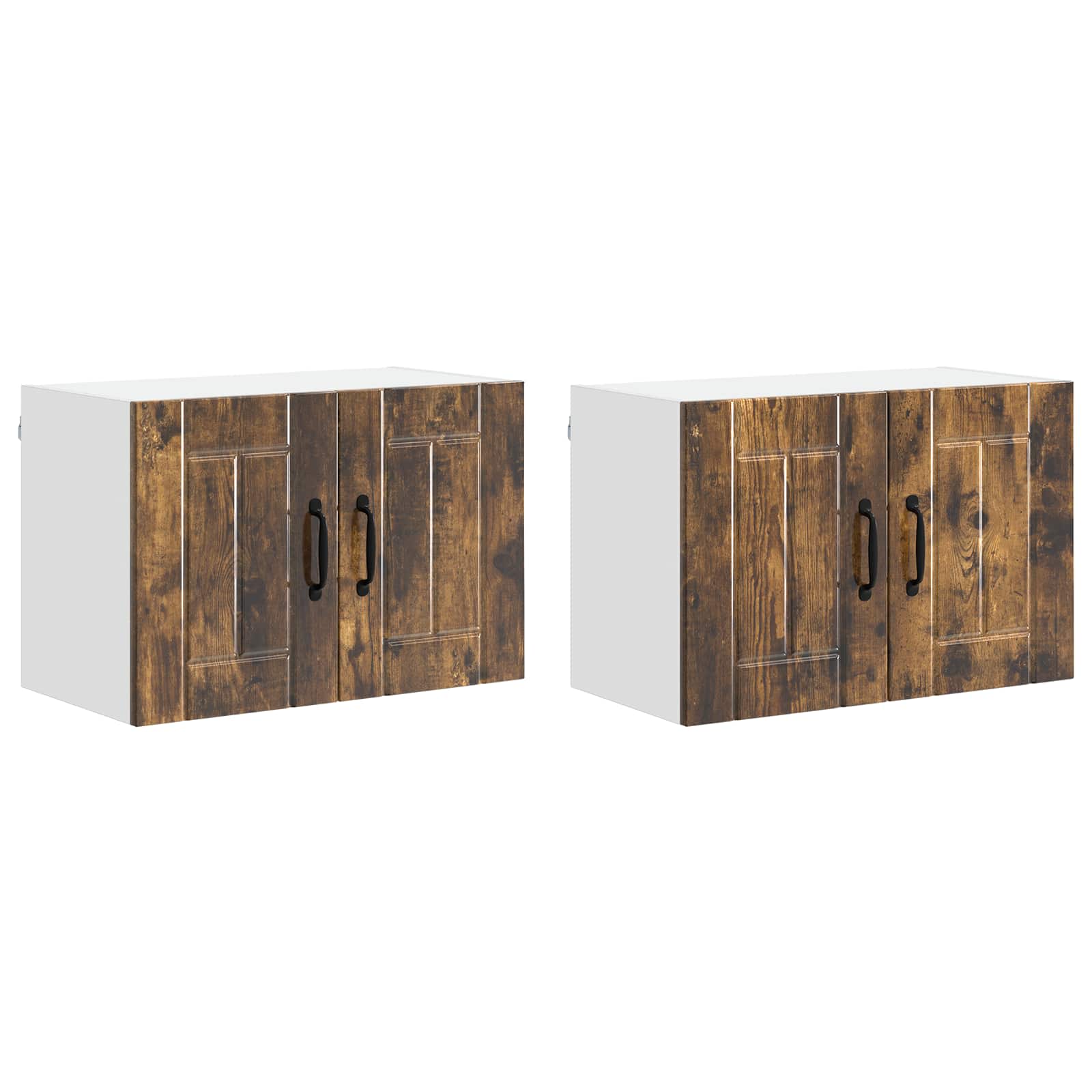 Armadietto a muro LUCCA 2 pcs Rovere Fumo 60 x 31 x 40 cm | homemem39