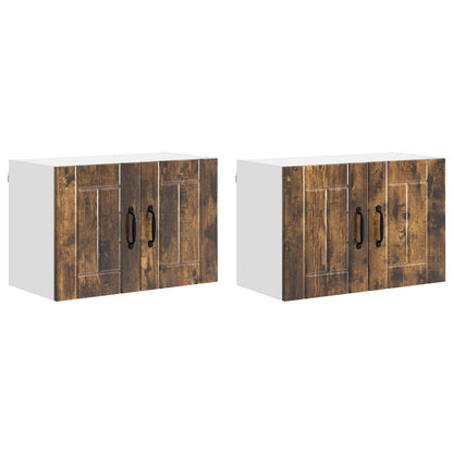 Armadietto a muro LUCCA 2 pcs Rovere Fumo 60 x 31 x 40 cm | homemem39