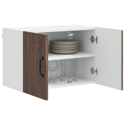 Armadietto a muro LUCCA 2 pcs Rovere Marrone 60 x 31 x 40 cm | homemem39