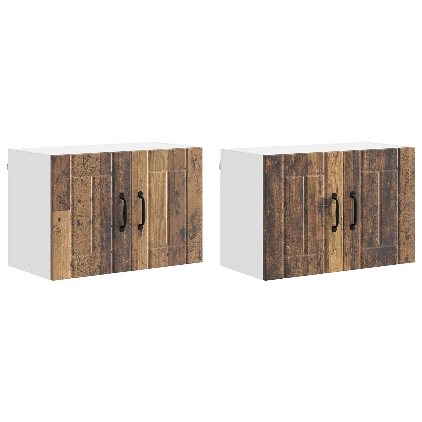 Armadietto a muro LUCCA 2 pcs Legno antico 60 x 31 x 40 cm | homemem39