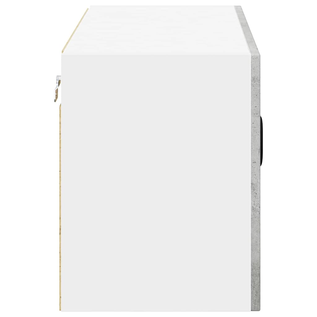 Armadietto a muro LUCCA Grigio Cemento 80 x 31 x 40 cm