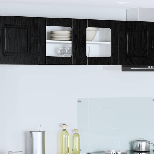 Pannello lavastoviglie Lucca Rovere Nero 80 x 31 x 40 cm | homemem39