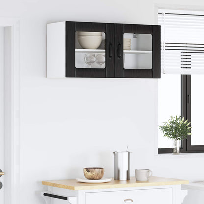 Pannello lavastoviglie Lucca Rovere Nero 80 x 31 x 40 cm | homemem39