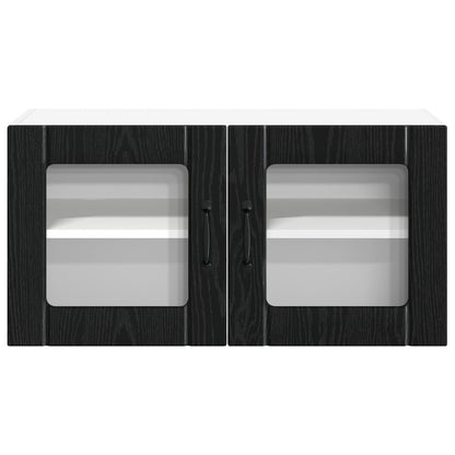 Pannello lavastoviglie Lucca Rovere Nero 80 x 31 x 40 cm | homemem39