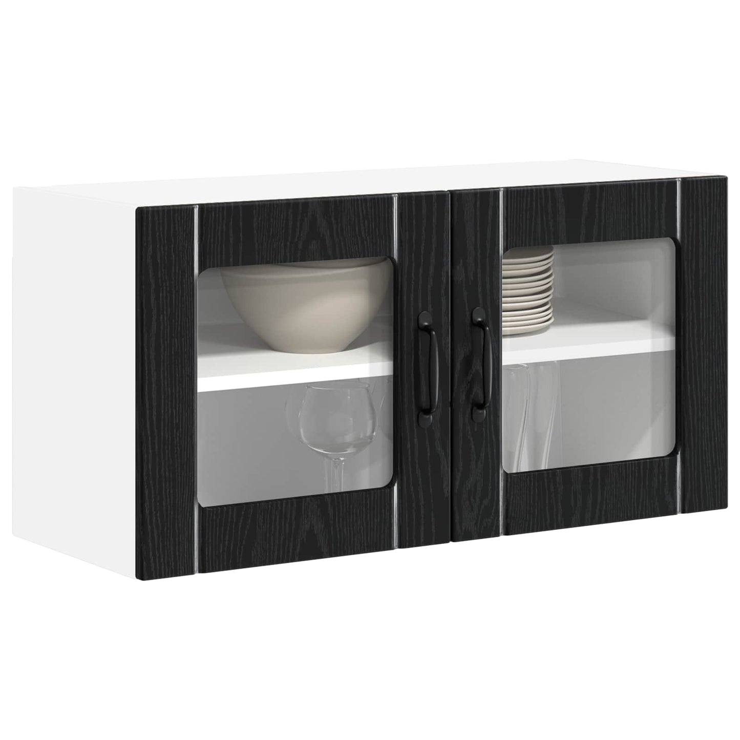Pannello lavastoviglie Lucca Rovere Nero 80 x 31 x 40 cm | homemem39