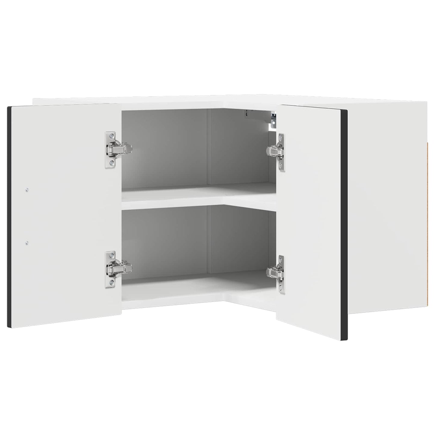 Mobile angolare per parete LUCCA Nero 57 x 57 x 40 cm