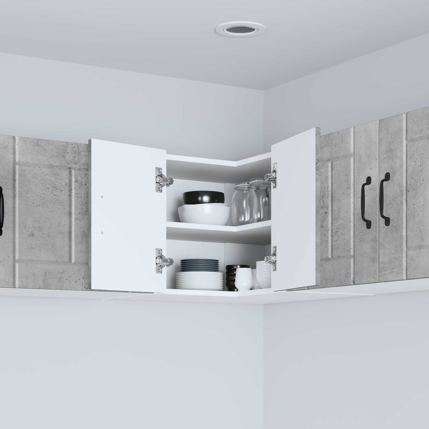 Pannello lavastoviglie Lucca Grigio Cemento 57 x 57 x 40 cm | homemem39