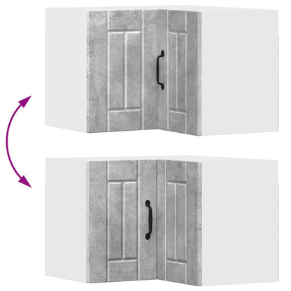 Mobile angolare per parete LUCCA Grigio Cemento 57 x 57 x 40 cm