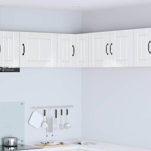 Mobile angolare per parete LUCCA Bianco Lucido 57 x 57 x 40 cm