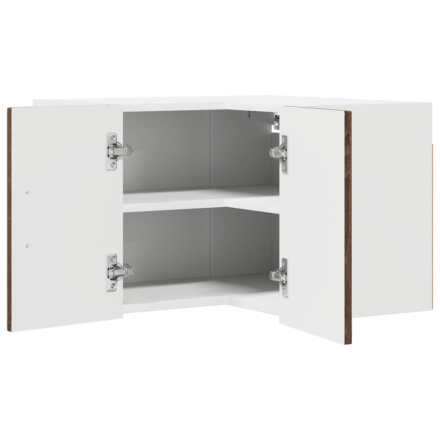 Mobile angolare per parete LUCCA Rovere Marrone 57 x 57 x 40 cm