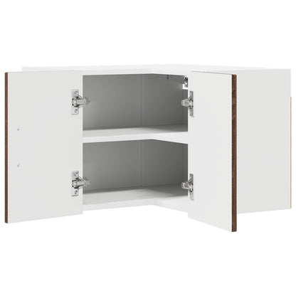 Mobile angolare per parete LUCCA Rovere Marrone 57 x 57 x 40 cm